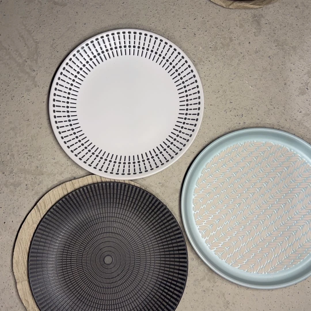 内***账直播特惠八寸浅盘三支装微瑕