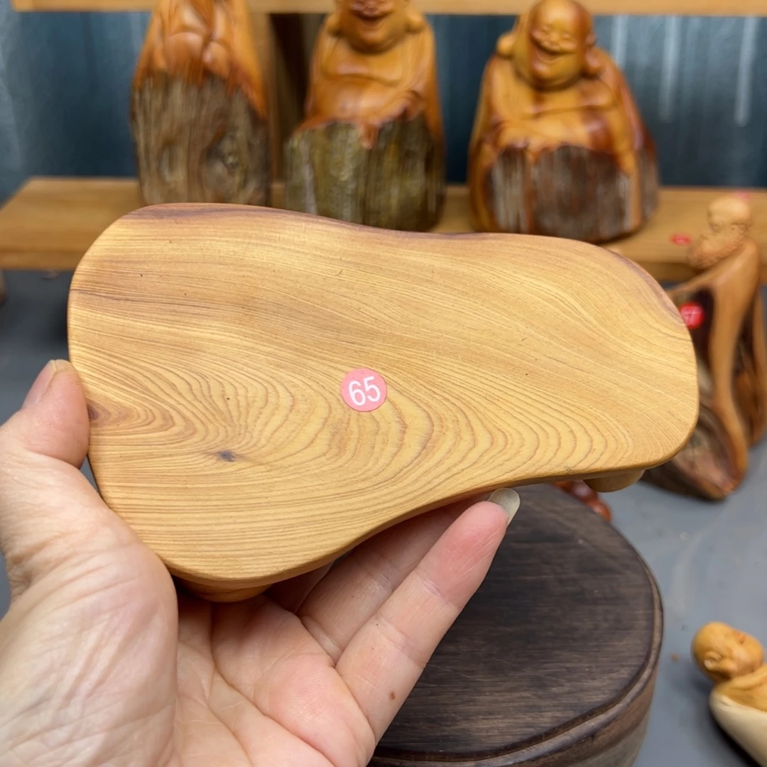 师***面木崖柏木摆件手把件，