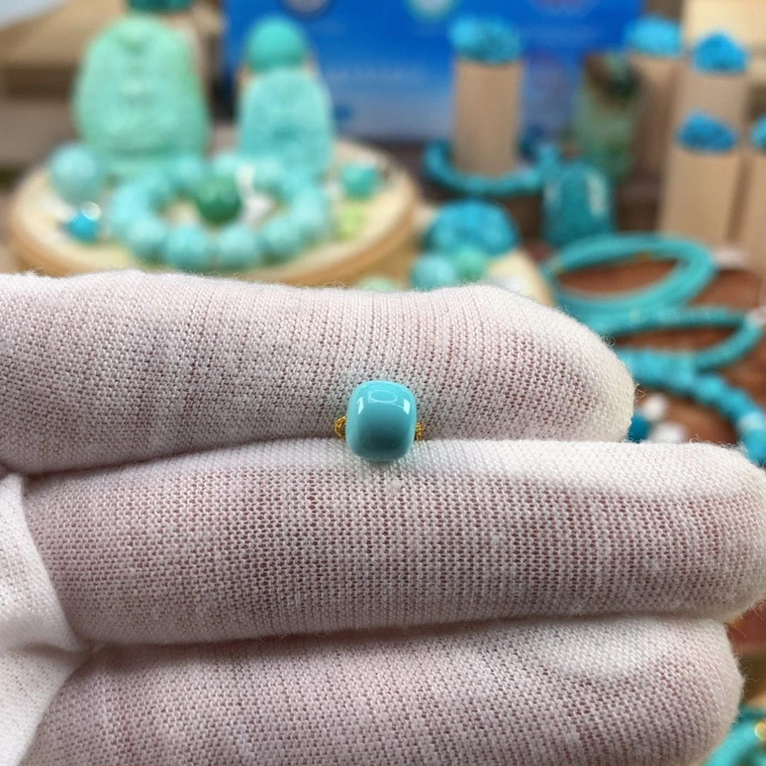 绿松石未镶嵌珠宝奇石7.3mm