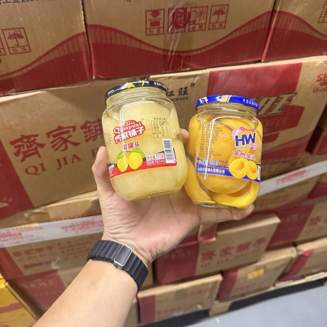品牌水果罐头经典玻璃瓶罐头