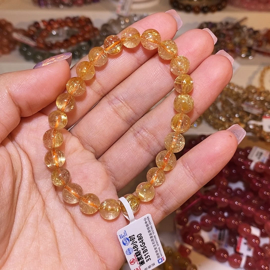 【闪购商品】水晶手串未镶嵌K**i金发8mm