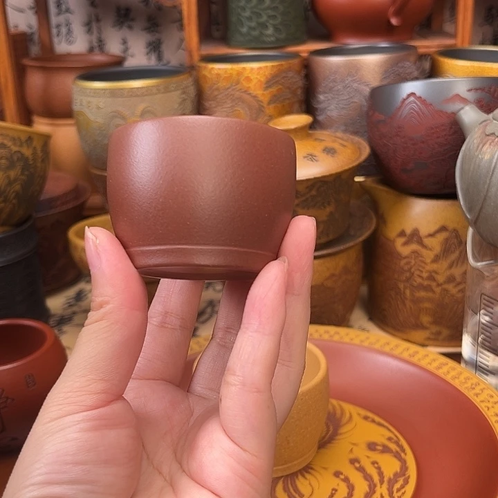 茶杯紫砂宜兴紫砂茶杯正品