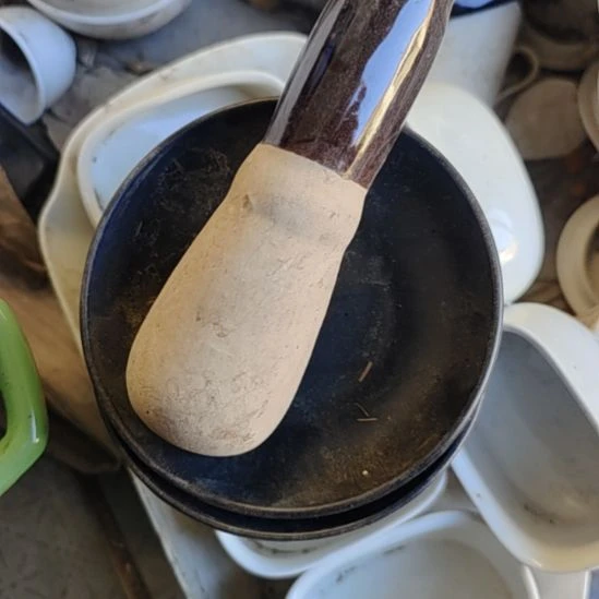 瓷蒜锤子，陶瓷烧制的