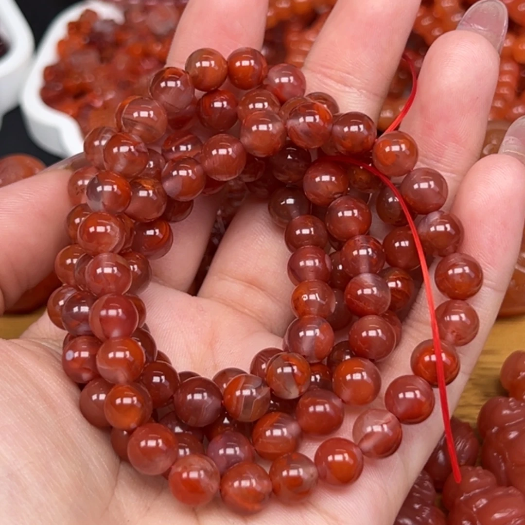 未镶嵌手链南红玛瑙多圈手串