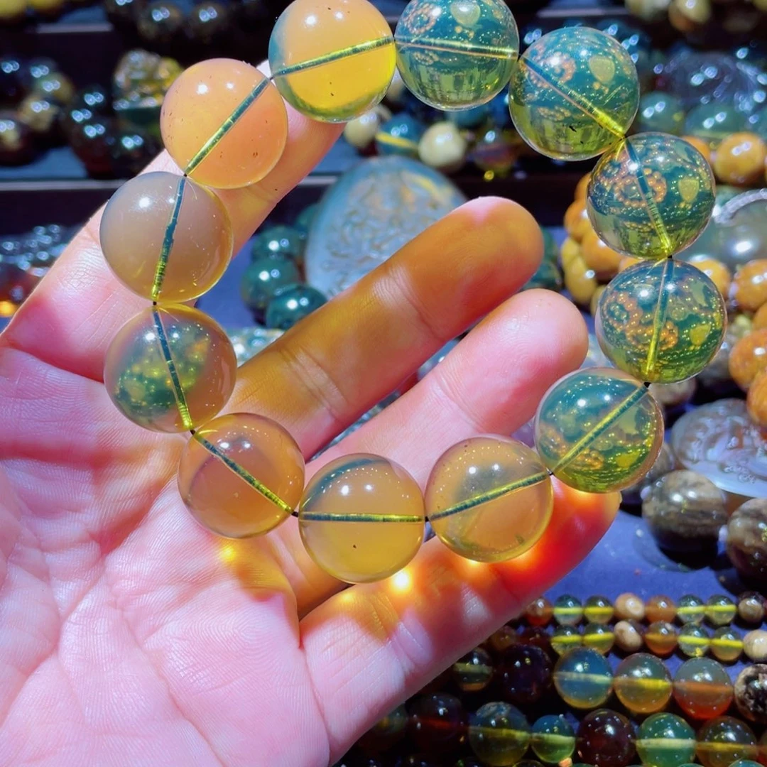 未镶嵌琥珀手链天然