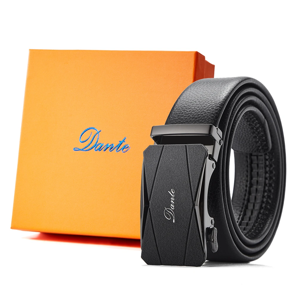 Dante男士皮带自动扣正品高档商务裤腰带礼盒礼袋-SC