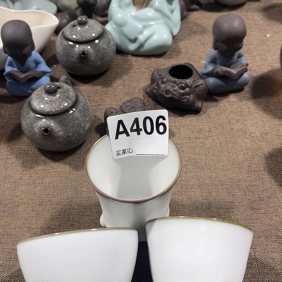 瓷片茶摆件工艺品摆件666