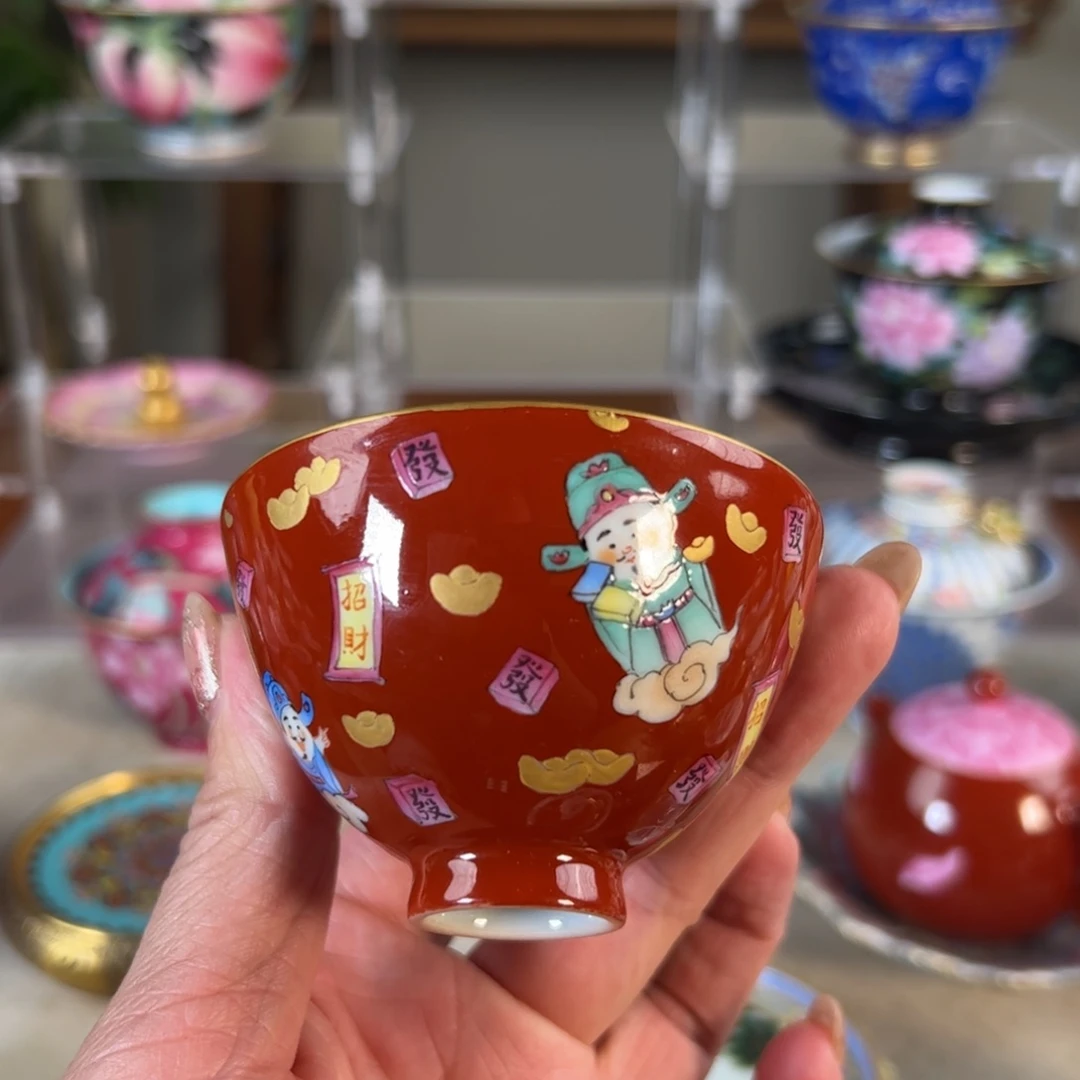 缘**宝纯手工手绘 高端茶器