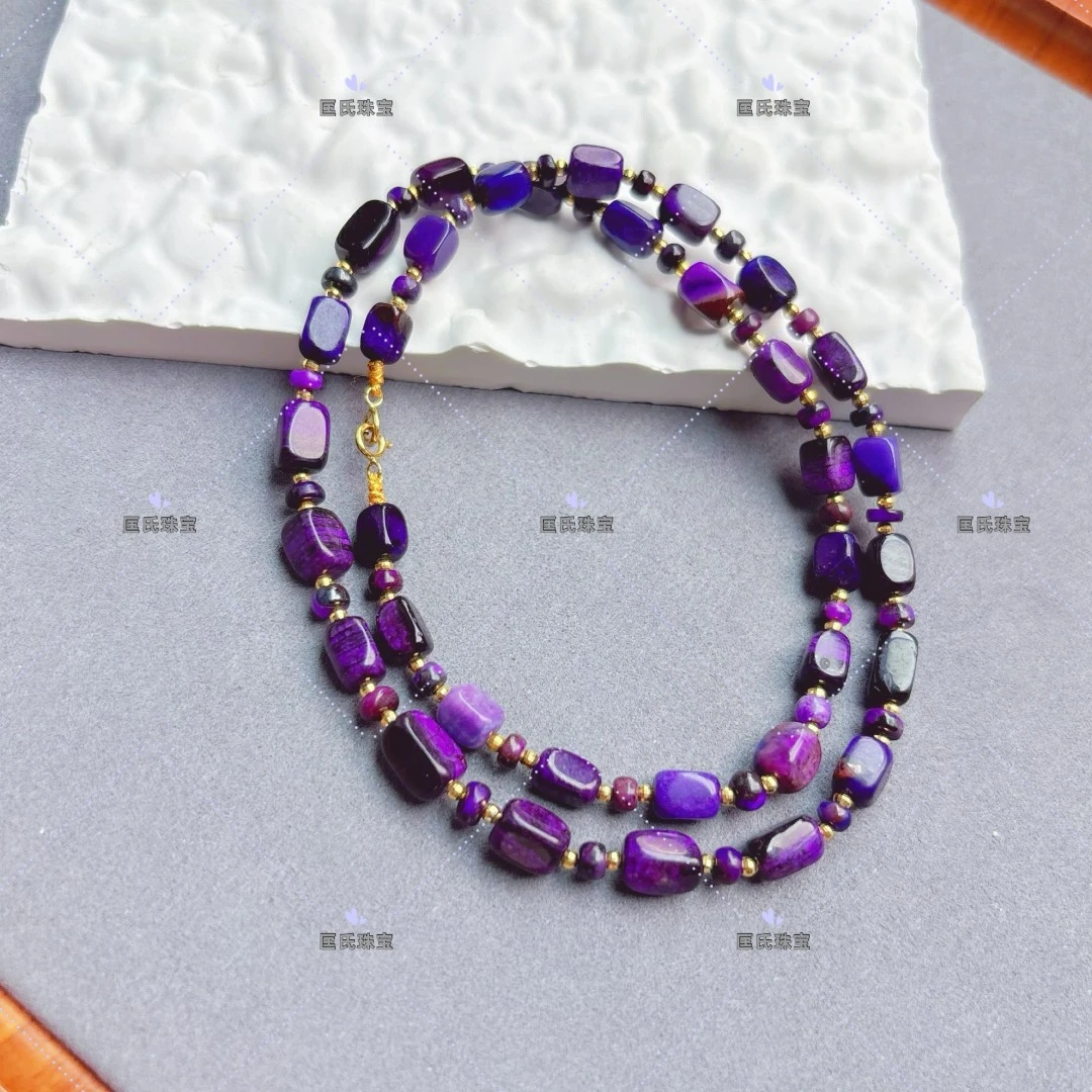 匡氏推荐 18K金舒俱来帝王紫方糖项链 Z-HL-A1924（多样性发一）