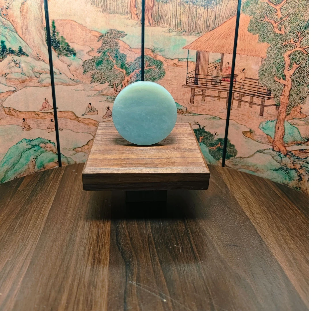 R和田玉镯芯无事牌吊坠1723