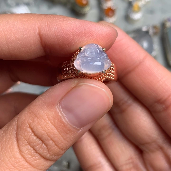 翡翠未镶嵌戒指戒指