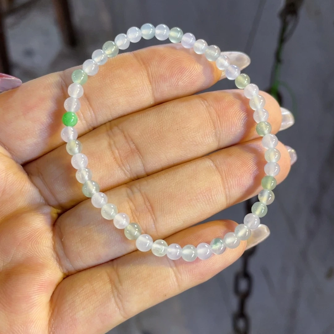 颈饰未镶嵌翡翠珠链