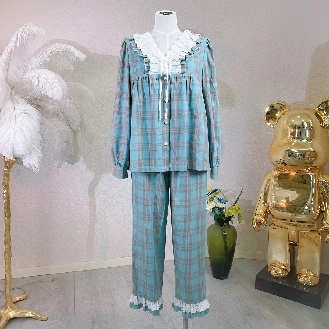 pinkgrape2024年新款高贵上档次带胸垫睡衣长袖长裤女2478329