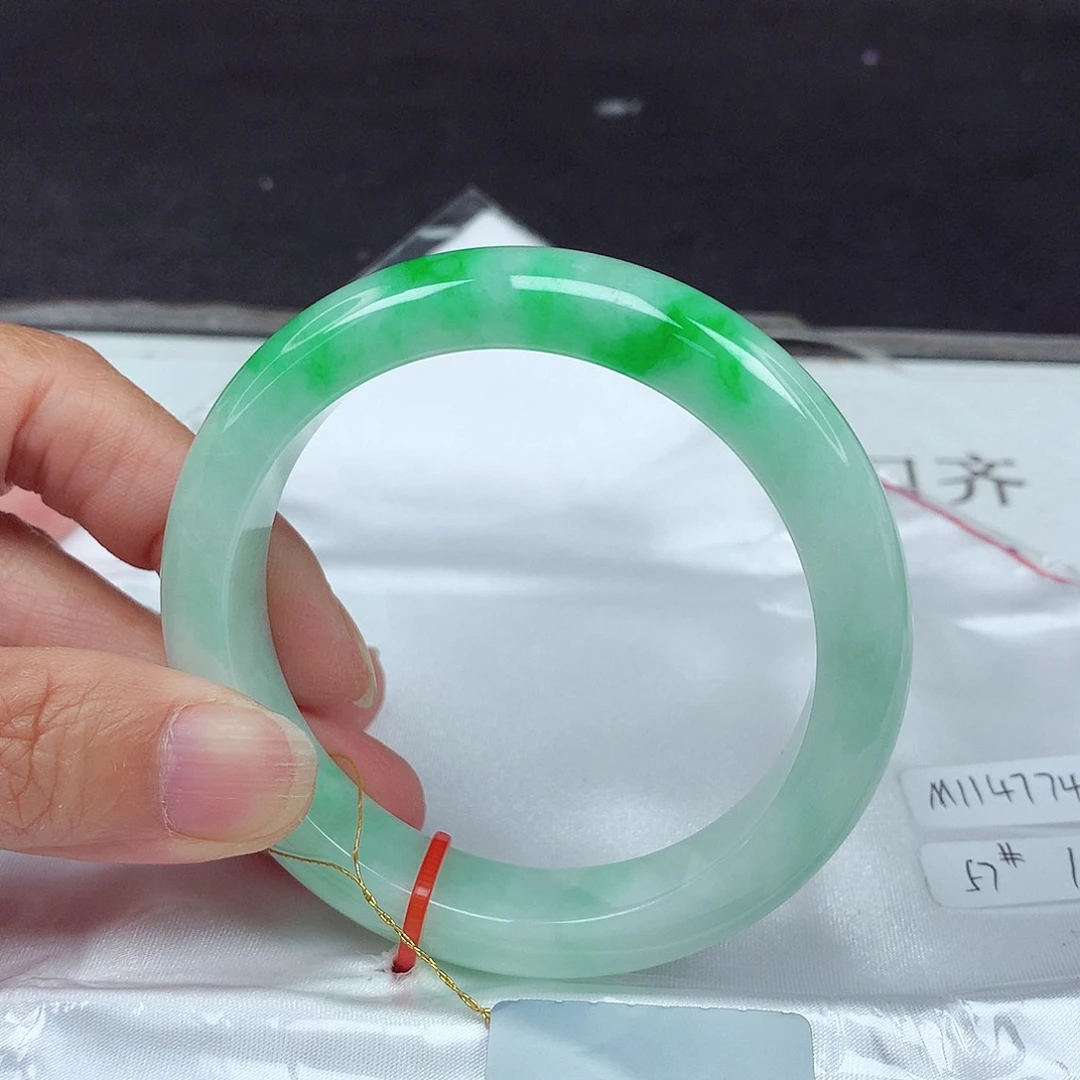 未镶嵌手镯翡翠57圈4774