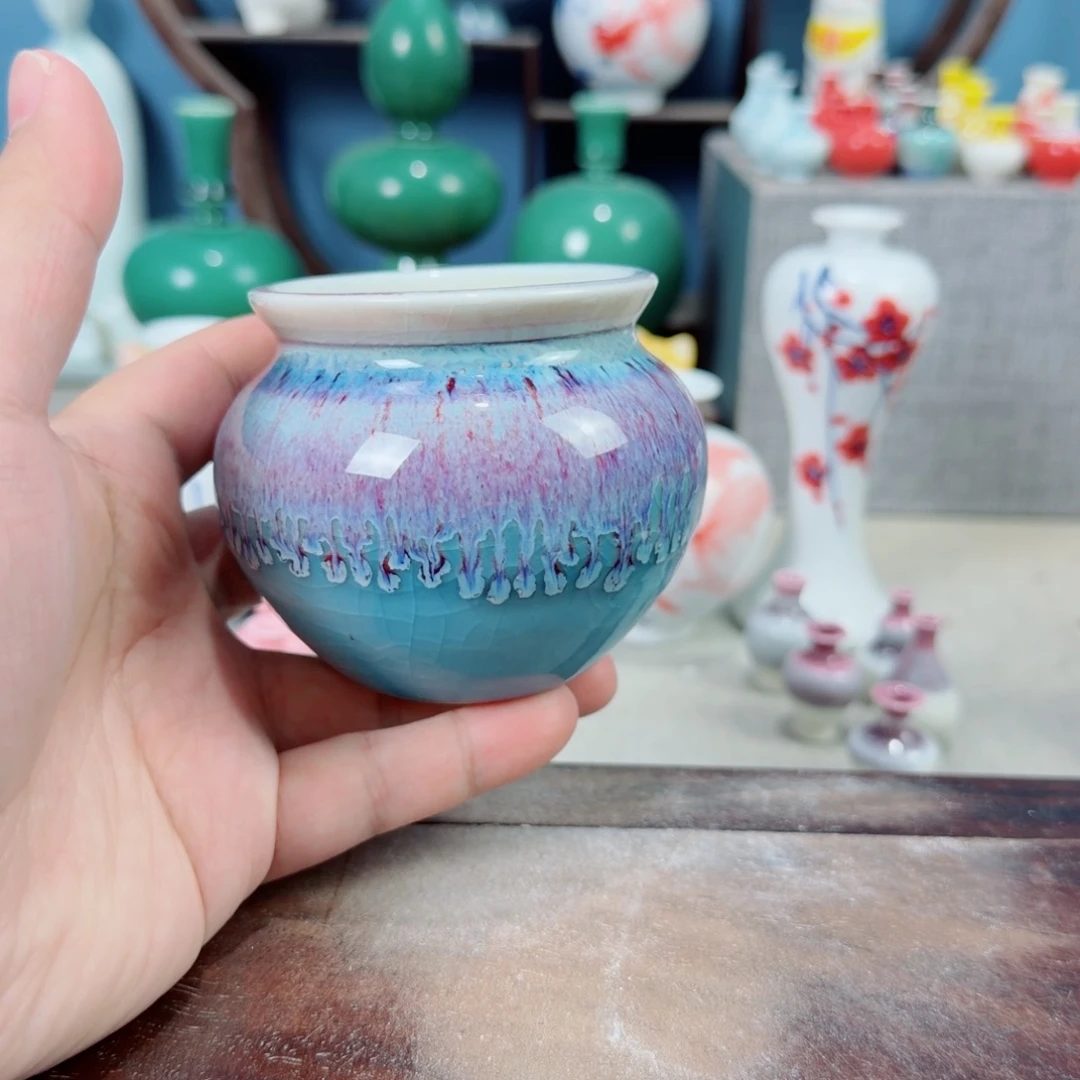 陶瓷手工小花器摆件