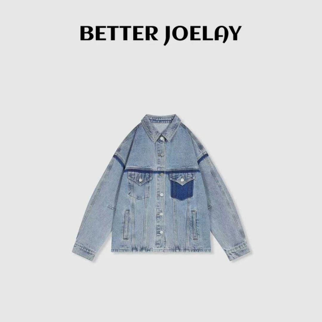 BETTER JOELAY -【褪色海岸】高端牛仔外套韩版时尚百搭休闲ZZ2107