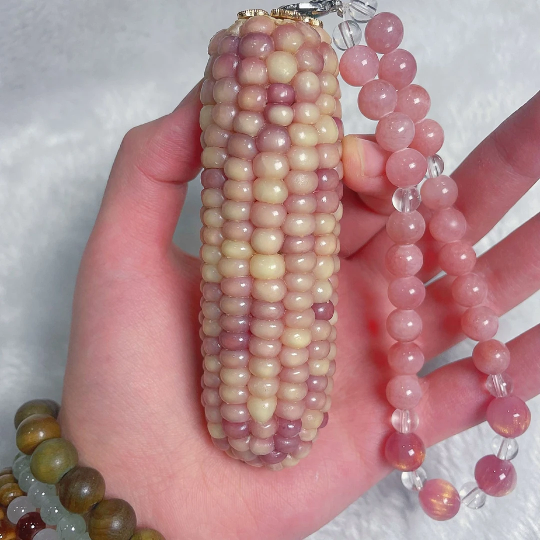 文玩彩色小玉米 包包挂件 钥匙挂件  车载挂件  摆件 一物一拍