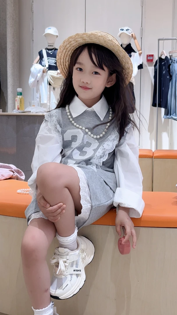 实体品牌儿童男女童装夏季韩版直播间扣号备注编码