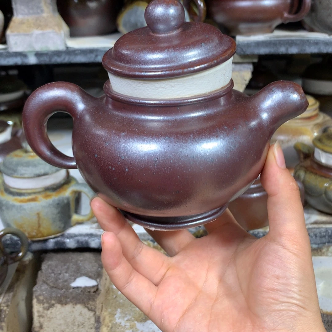 紫砂茶壶纯自然柴烧