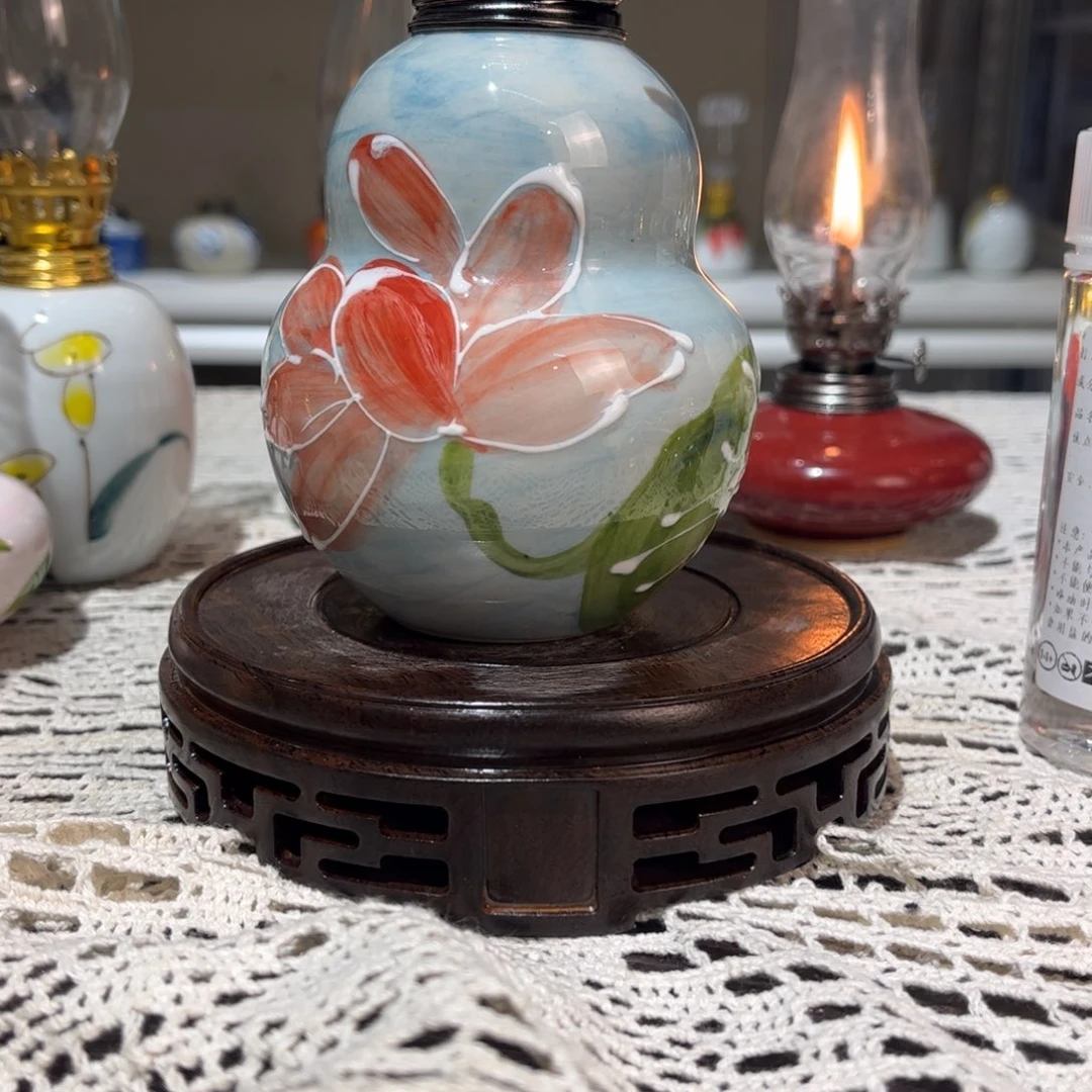 摆件景德镇陶瓷手工香薰灯