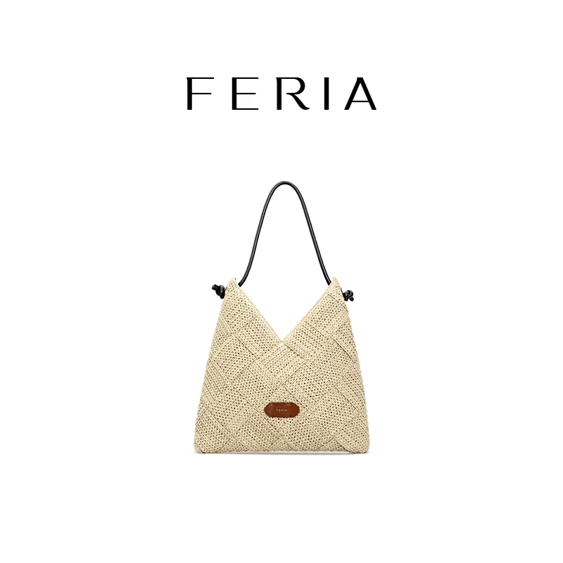 FERIA【田野编织托特包】FE505B172韩国小众品牌特色包包WW
