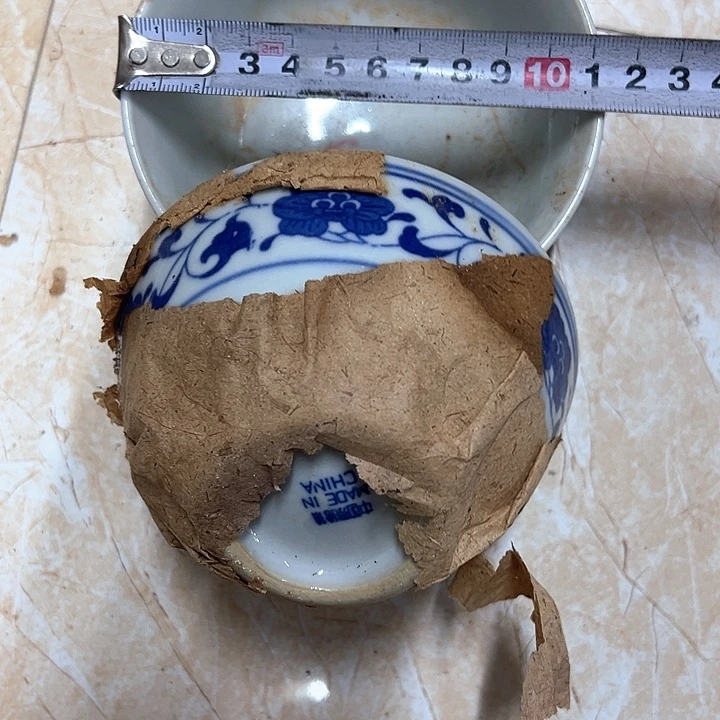 其他陶2个11.5厘米芙蓉花碗