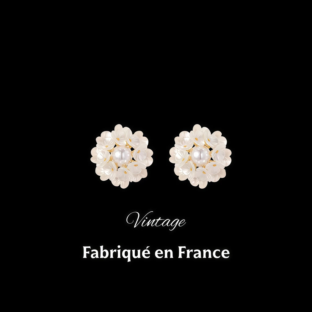 【芙洛拉之花】复古宫廷风耳饰e538