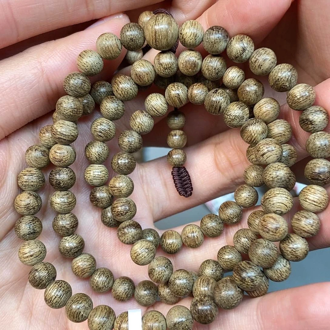 洋***姐手串沉香天然野文莱0.65。90