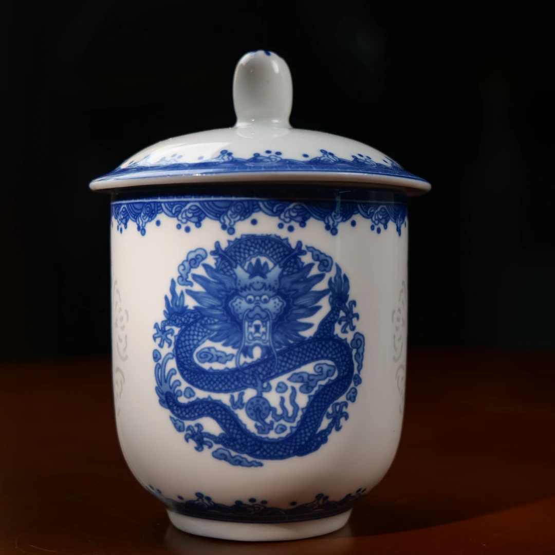 景德镇陶瓷吉祥办公杯