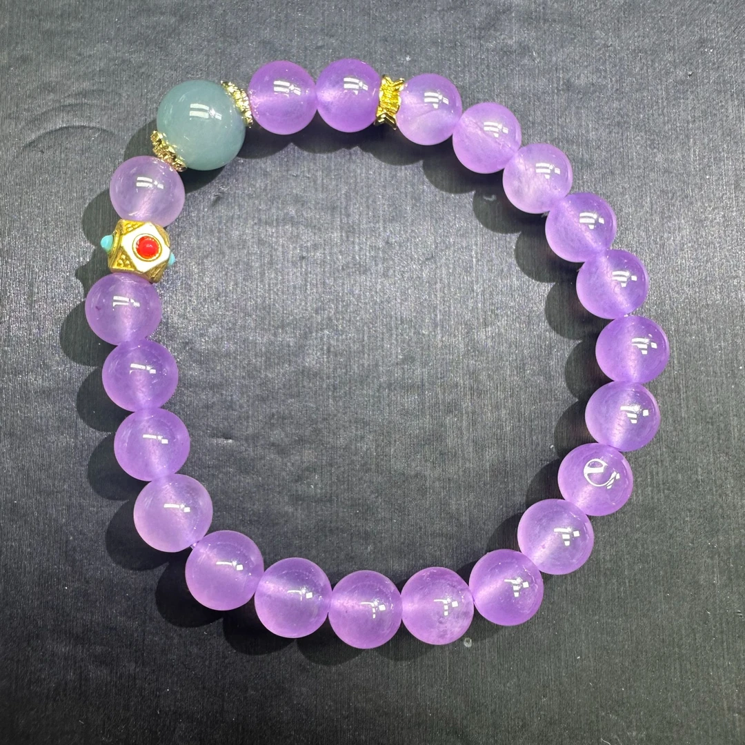 满紫8mm手链 H239