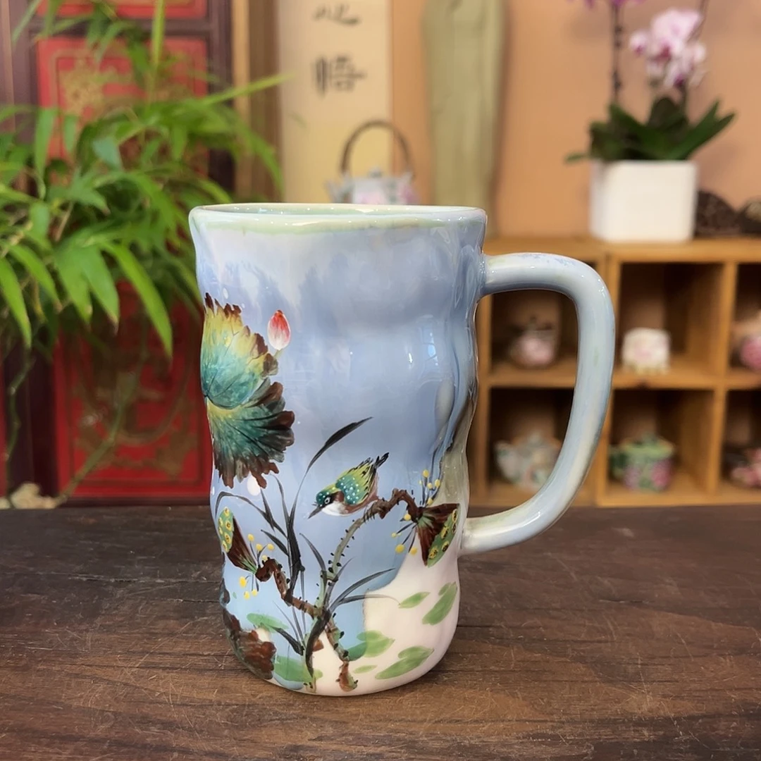 景德镇柴烧手工手绘茶具