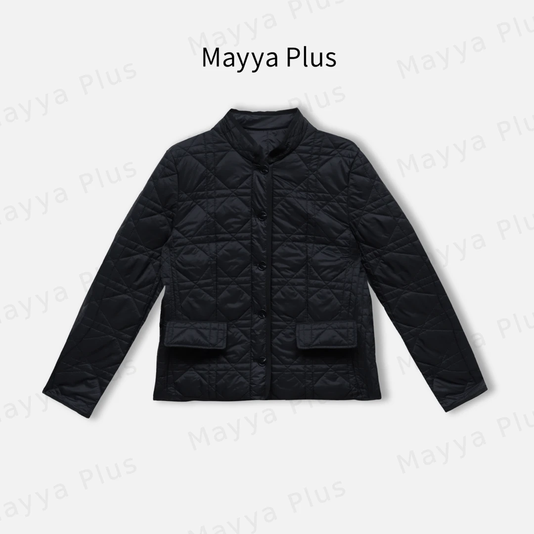 【巴黎旧约】Mayya Plus麦芽定制气质显瘦流光风棉衣32537502