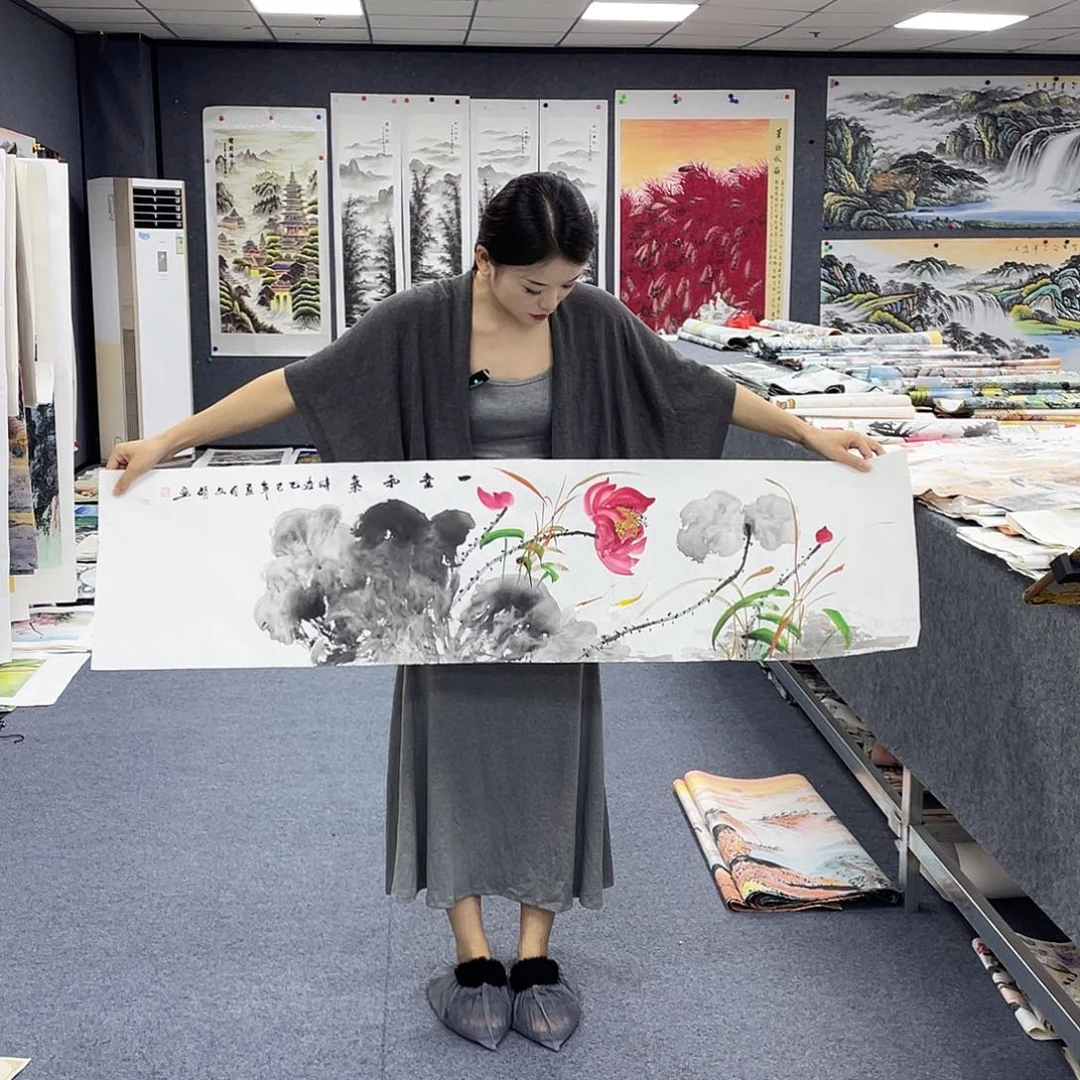 国画作品小姐姐放漏…