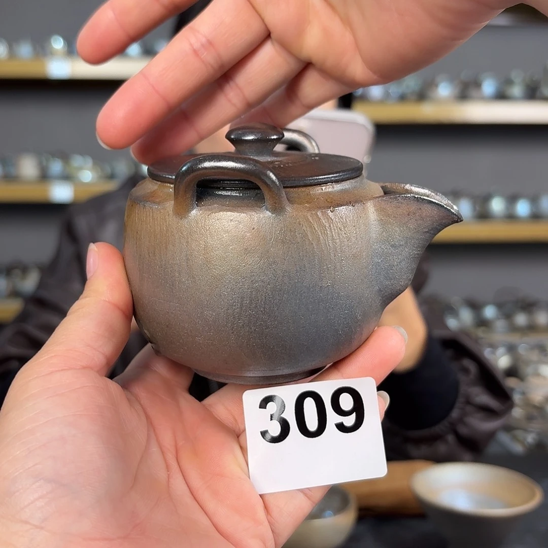 坭兴陶纯柴烧原矿泥料纯手工壶200毫升