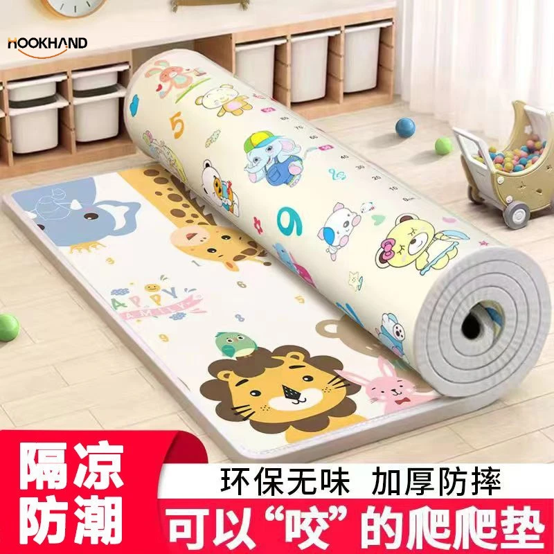 爬行垫整张加厚婴儿家用客厅爬爬垫无味隔凉可折叠拼接泡沫地垫