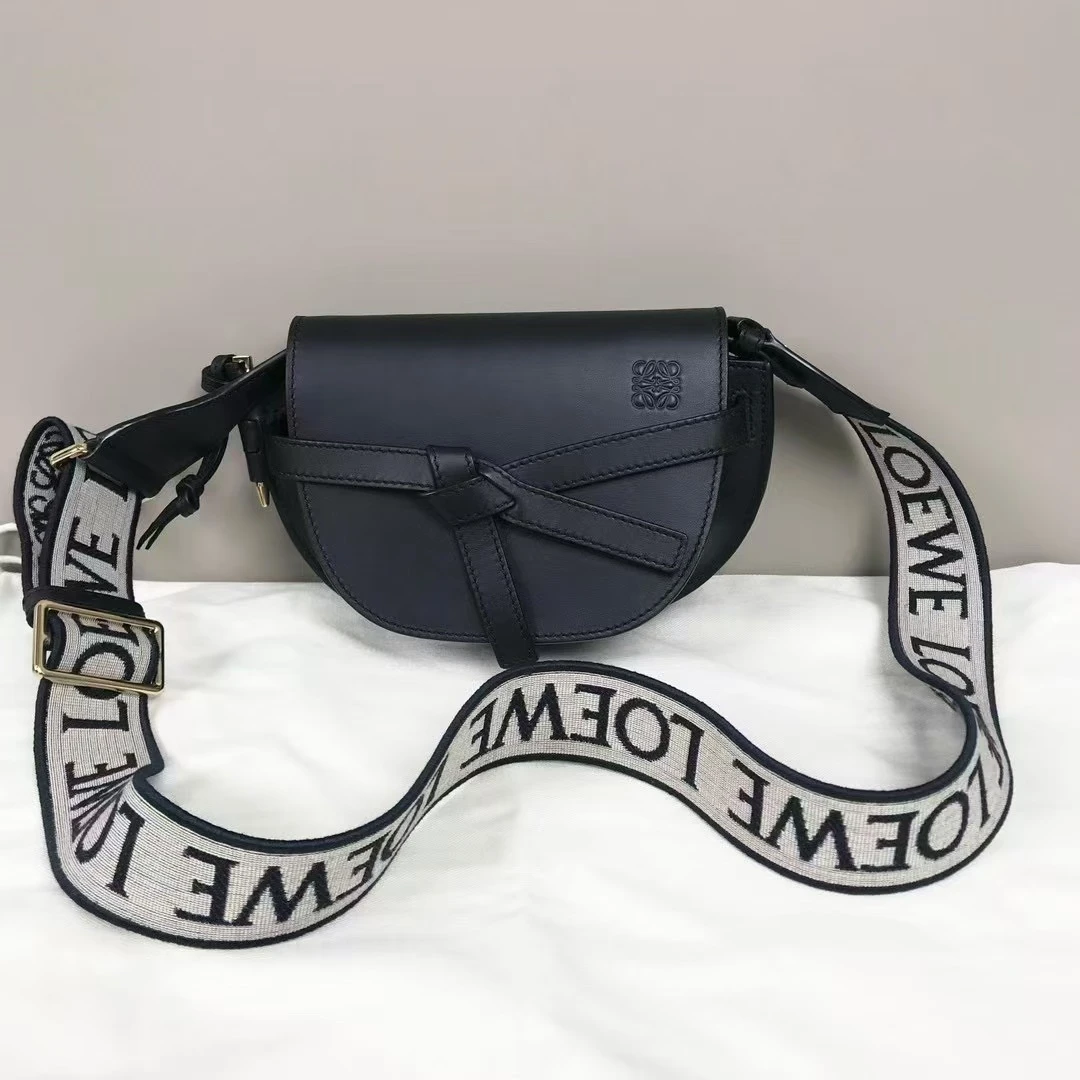 LOEWE/罗意威 单肩包 黑色gate jm7417/2509
