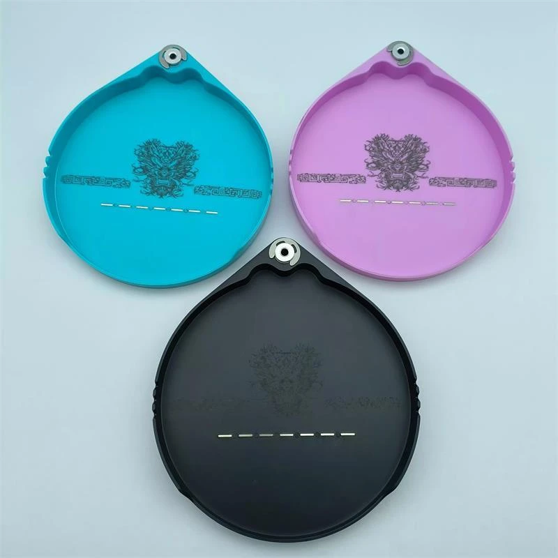 新款饵盘一线磁强磁拉饵盘钓椅钓箱通用野钓单层磁盘托盘可接地插