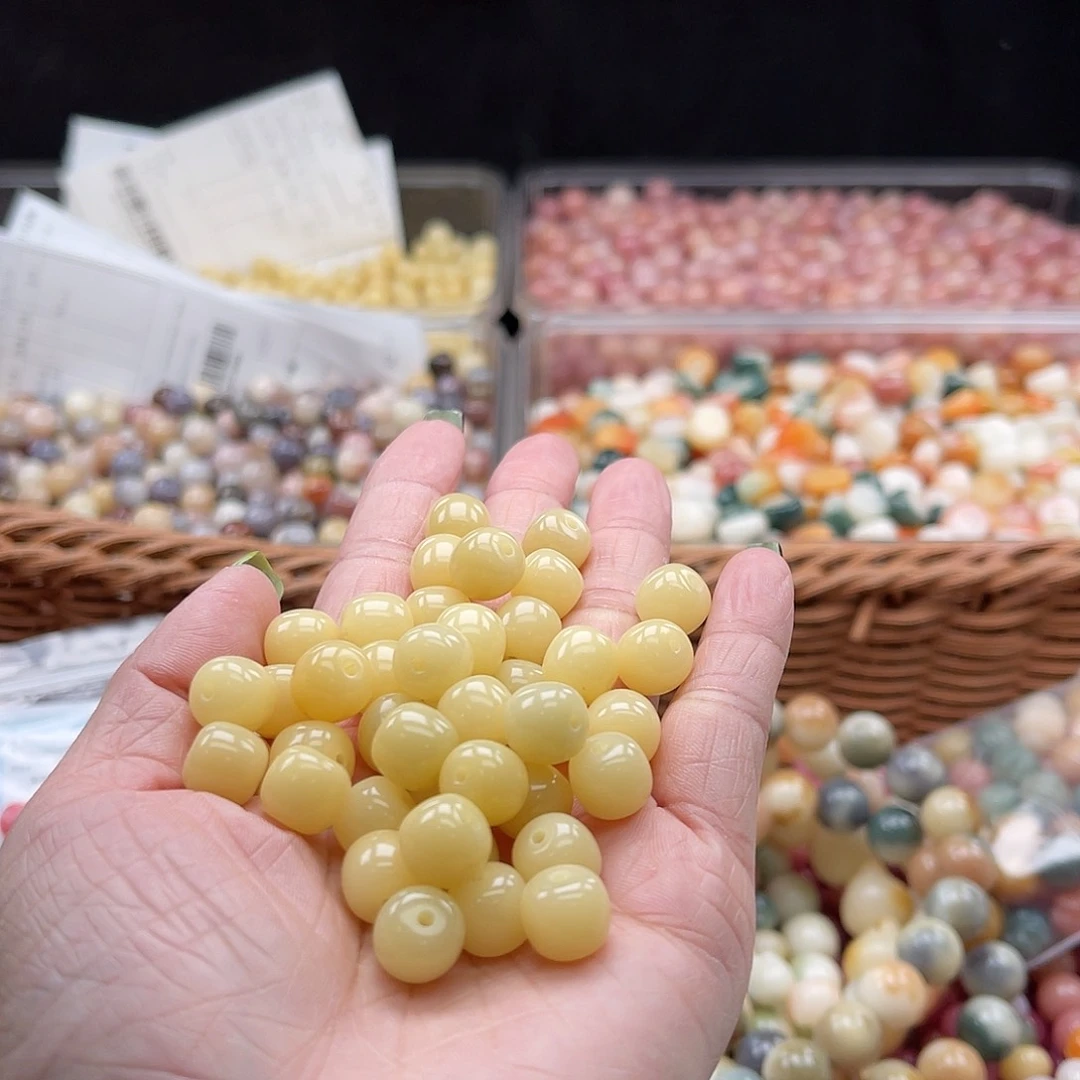 白玉菩提吊坠Q/10mm/110颗