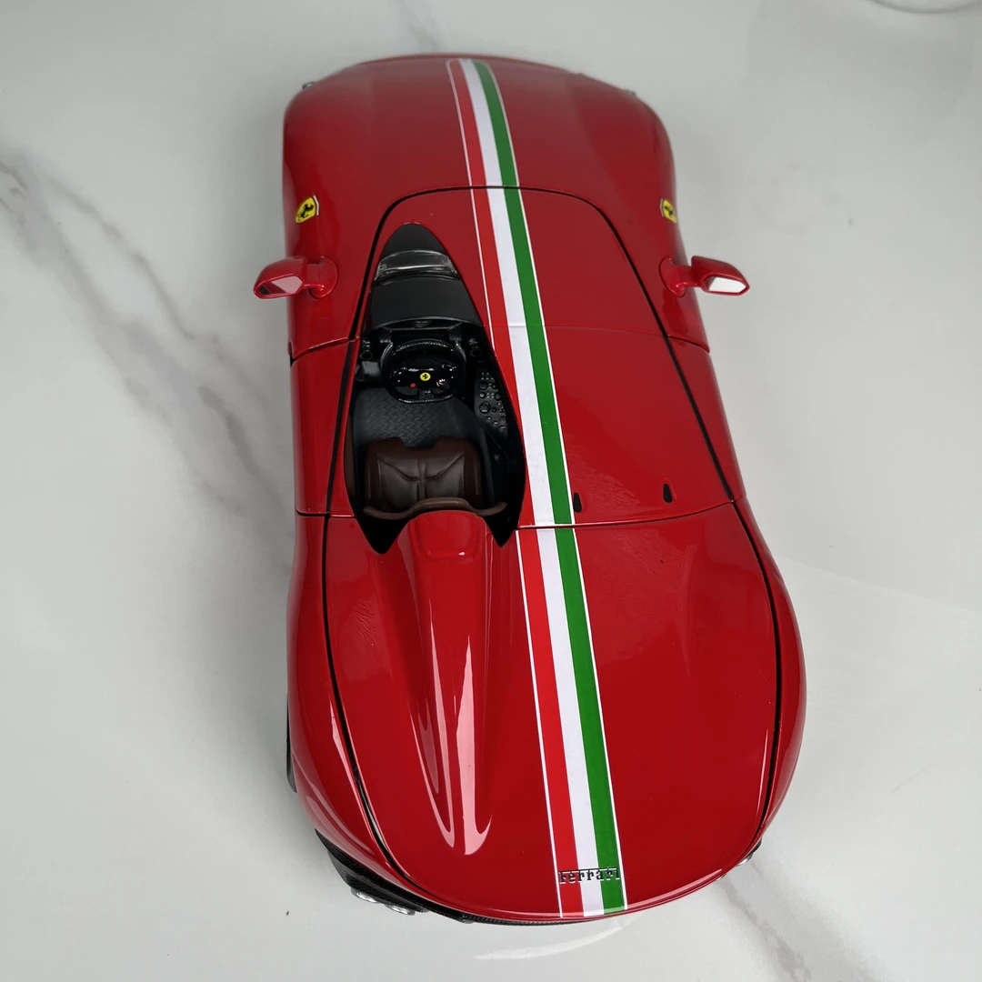 1:18法拉利 Monza Sp1汽车模型仿真合金跑车车模收藏摆件客厅摆件