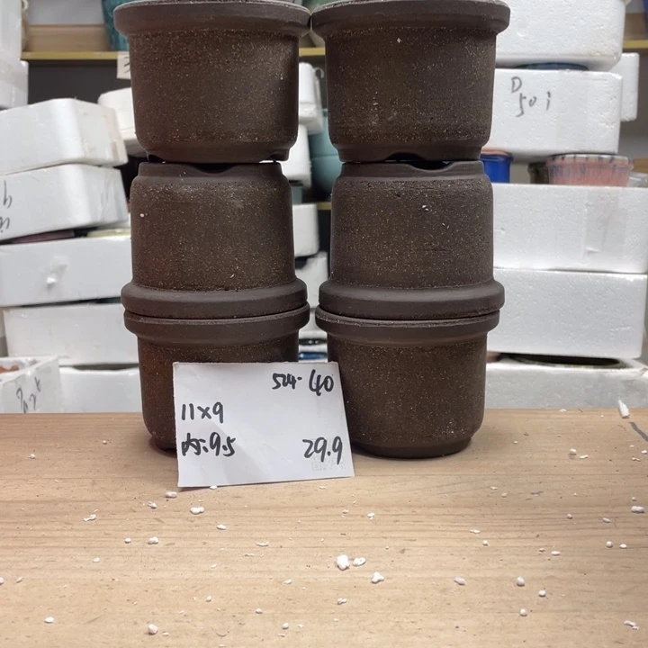 紫砂花盆多肉花盆微瑕40