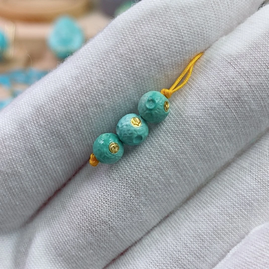 绿松石未镶嵌珠宝奇石5.8mm