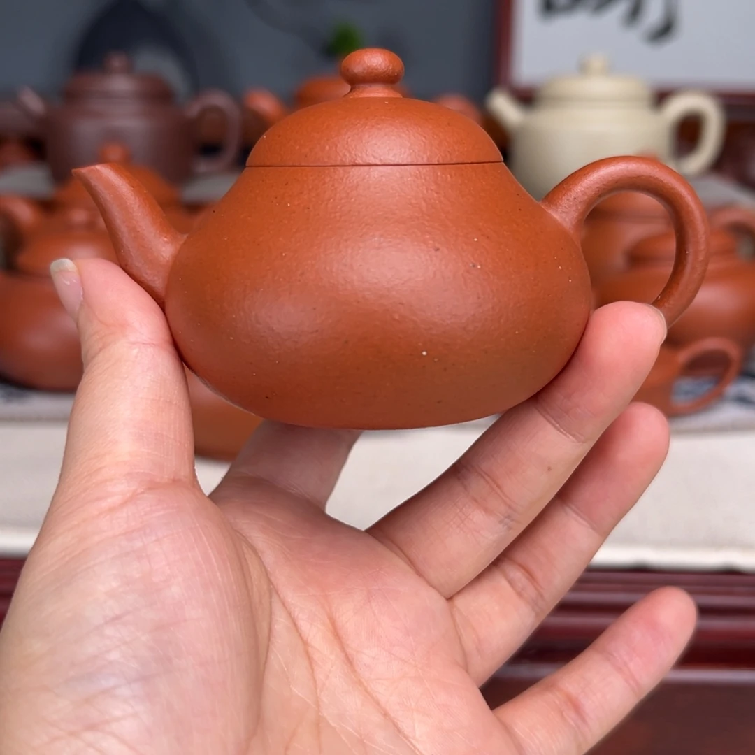 茶壶紫砂宝山红泥120