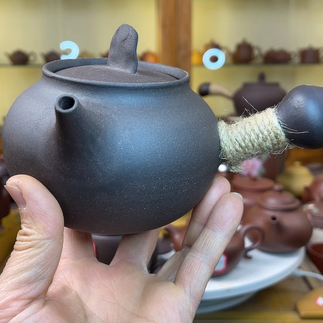 紫砂茶壶微瑕原矿紫砂煮茶壶