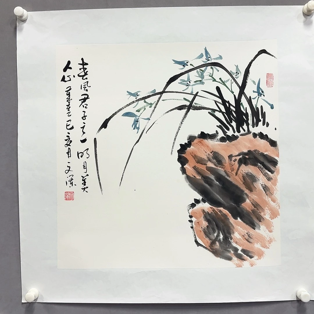 国画亲笔手绘放心去藏