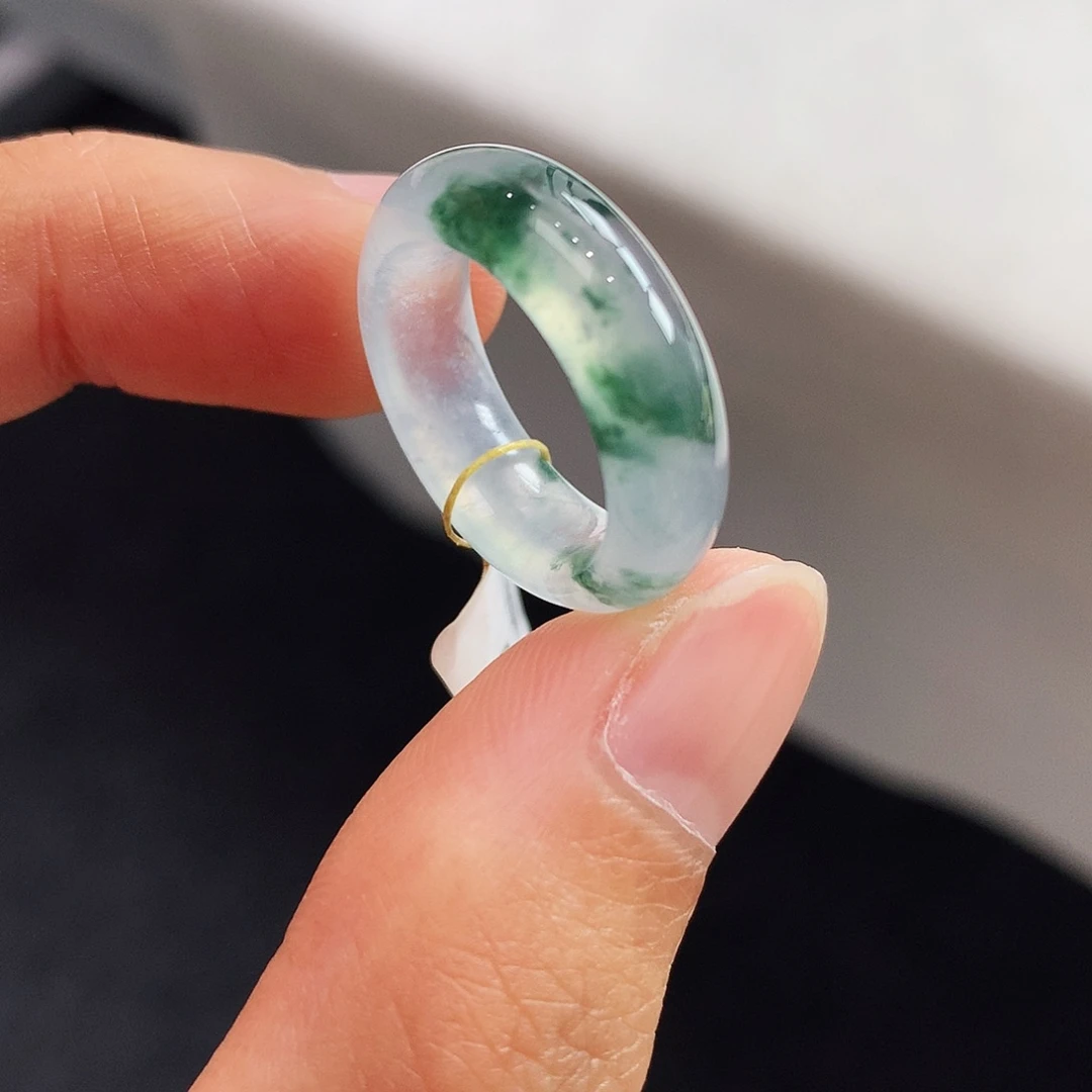 翡翠未镶嵌戒指8号