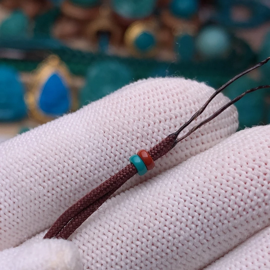 未镶嵌绿松石珠宝奇石线束