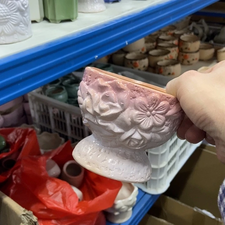 陶瓷花盆单场满9.9发10*8.5