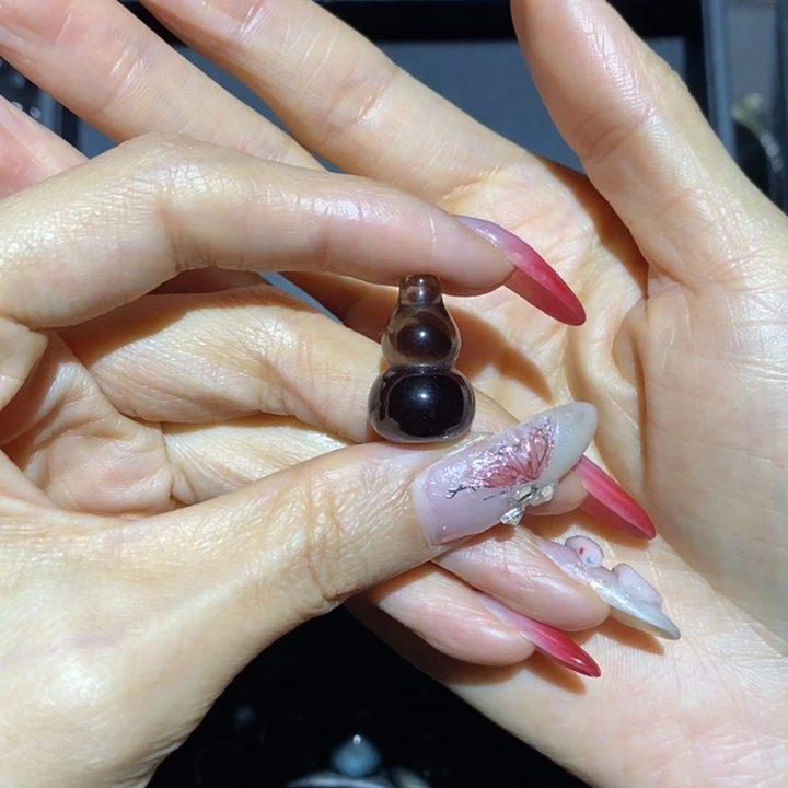 黑曜岩吊坠(不含链)未镶嵌紫**来