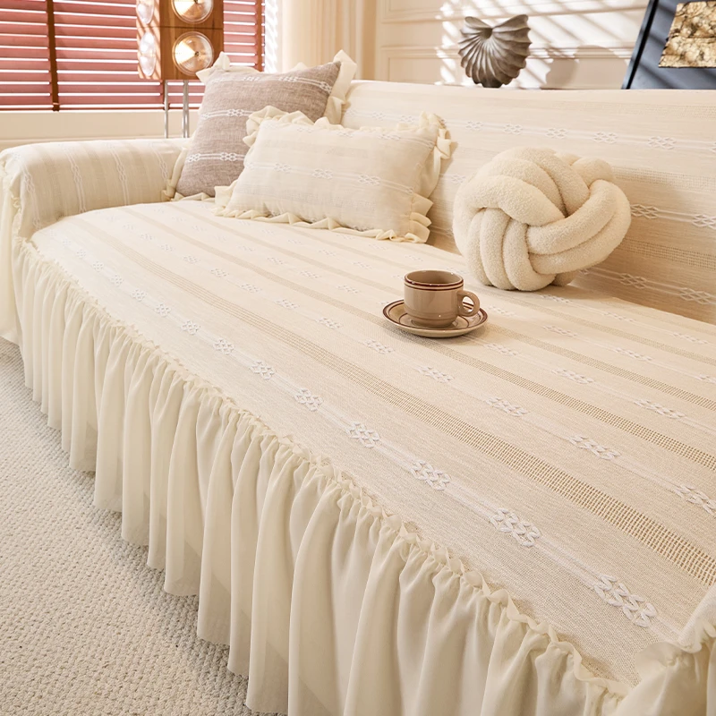 幸曼质朴沙发巾2025新款通用简约防滑防猫抓凉感全盖布巾