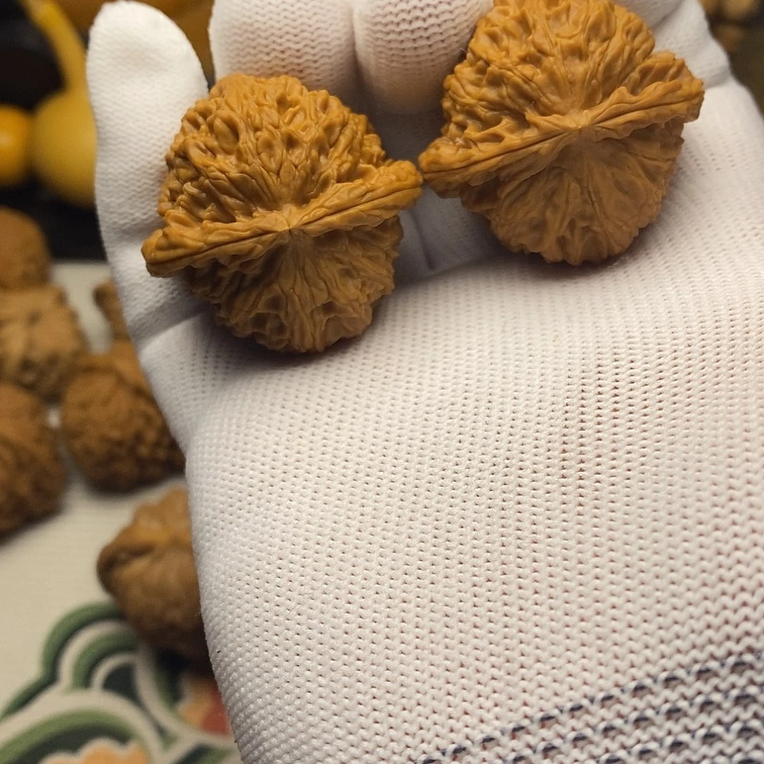 把件文玩核桃40白狮子